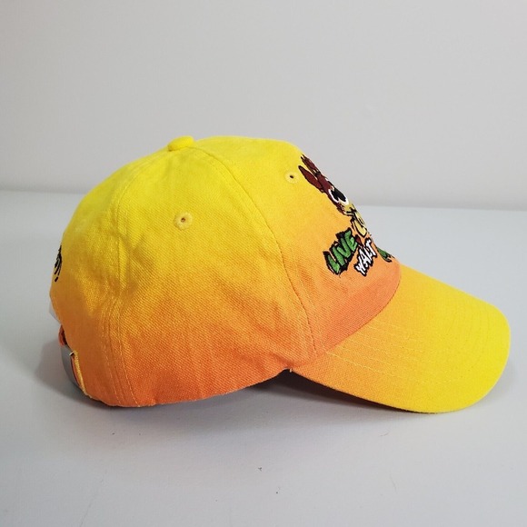 Disney World Hat Adjustable Cap Live Love Relax Reggae Fest Yellow Vacation - Picture 4 of 11